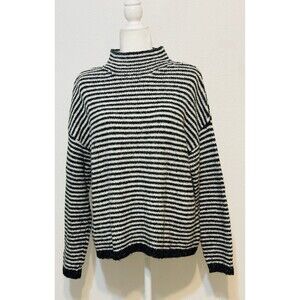 By Anthropologie Sz M Linnea Mock Neck Sweater Wool Blend Closet Staple Everyday
